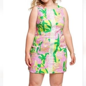 Lilly Pulitzer for Target  Pink and Green Sleeveless Dress Sz 16
